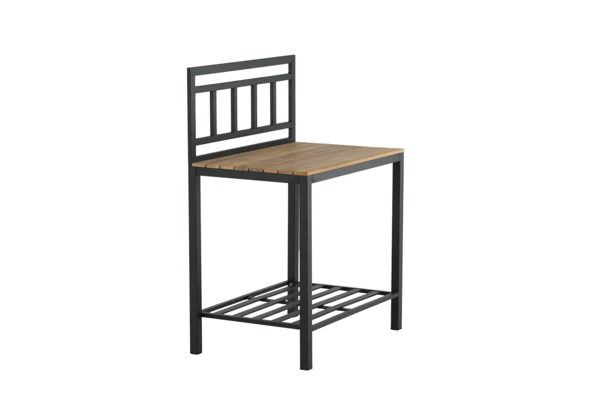 Ablagetisch Jana – Outdoor-Küchenmodul mit Teakholz-Arbeitsfläche