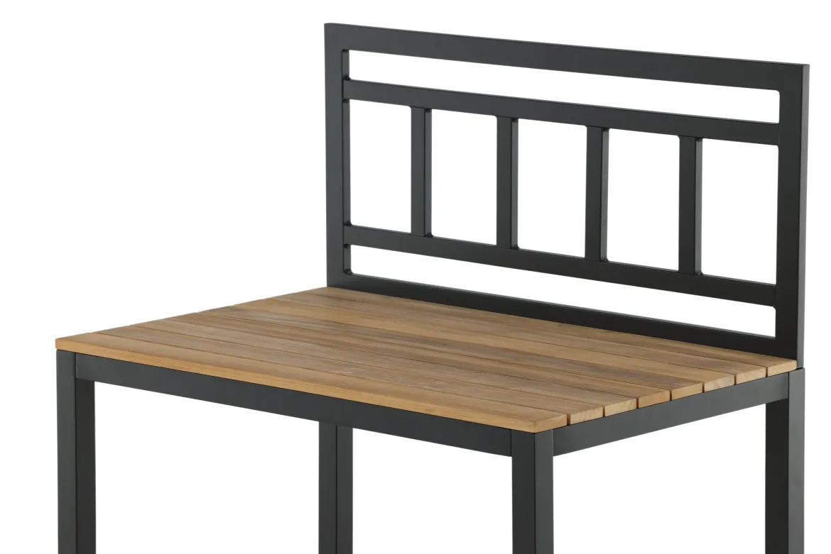 Ablagetisch Jana – Outdoor-Küchenmodul mit Teakholz-Arbeitsfläche