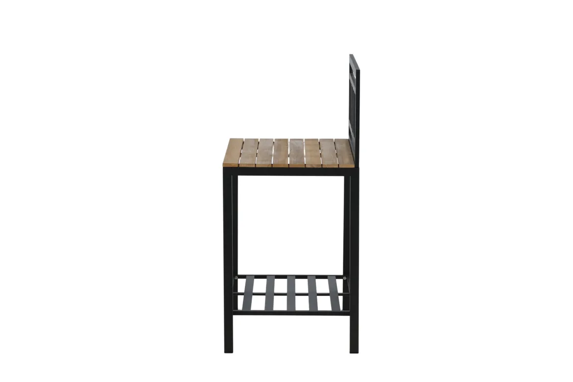 Ablagetisch Jana – Outdoor-Küchenmodul mit Teakholz-Arbeitsfläche