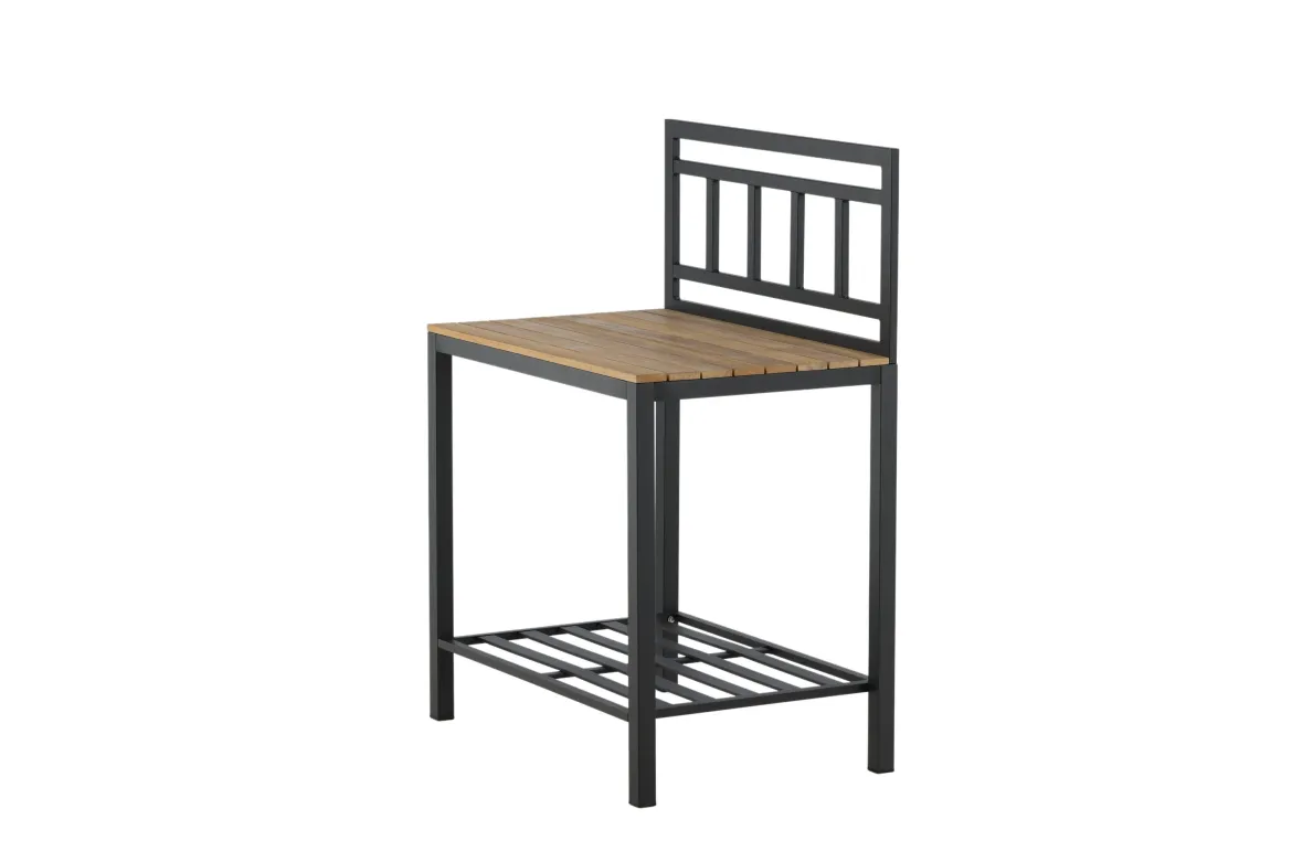 Ablagetisch Jana – Outdoor-Küchenmodul mit Teakholz-Arbeitsfläche