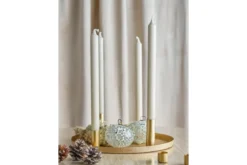 Adventskerzenhalter Virela – Metall in Goldoptik (7-teiliges Set)