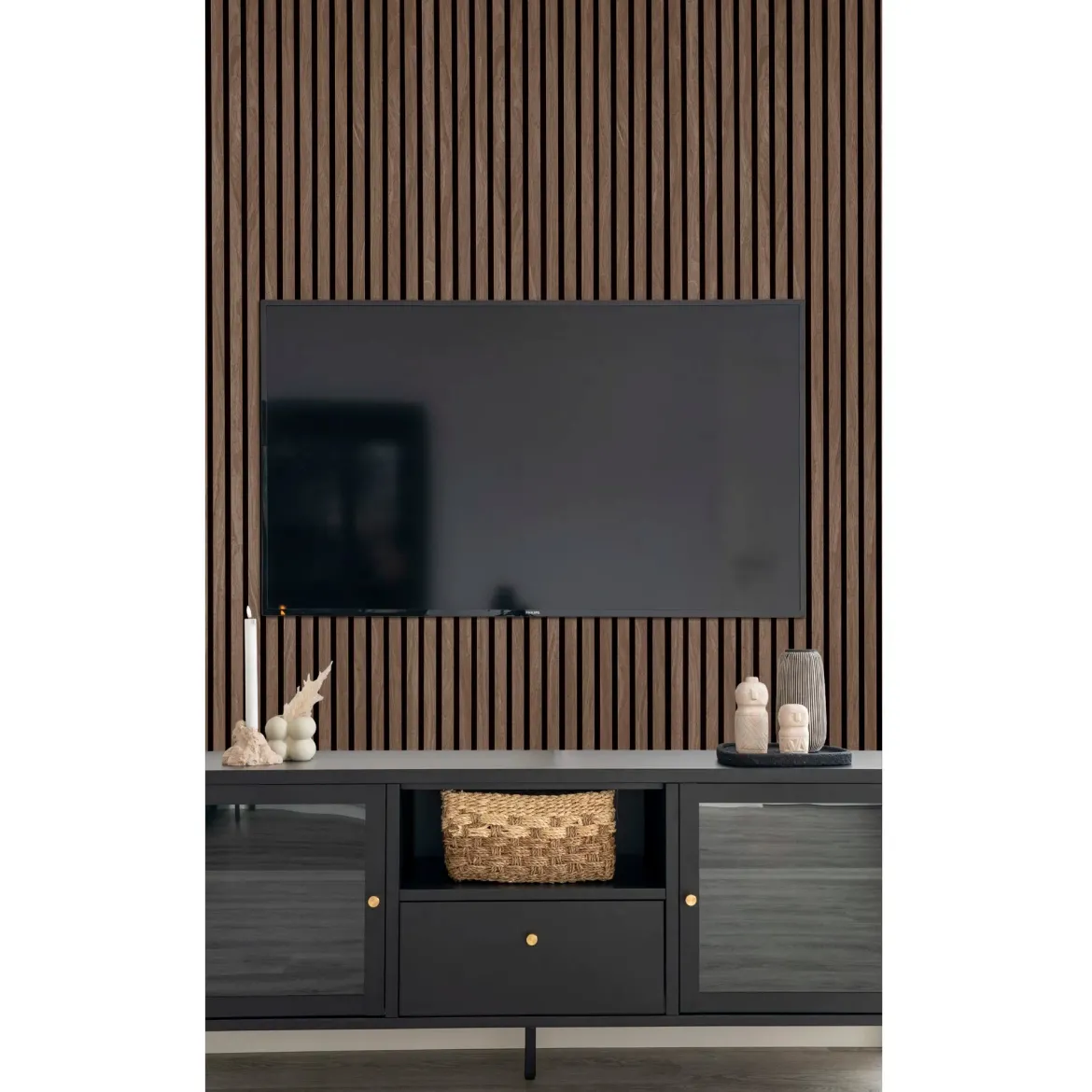 Akustikpaneele Walnuss 240×60cm (2er Set)