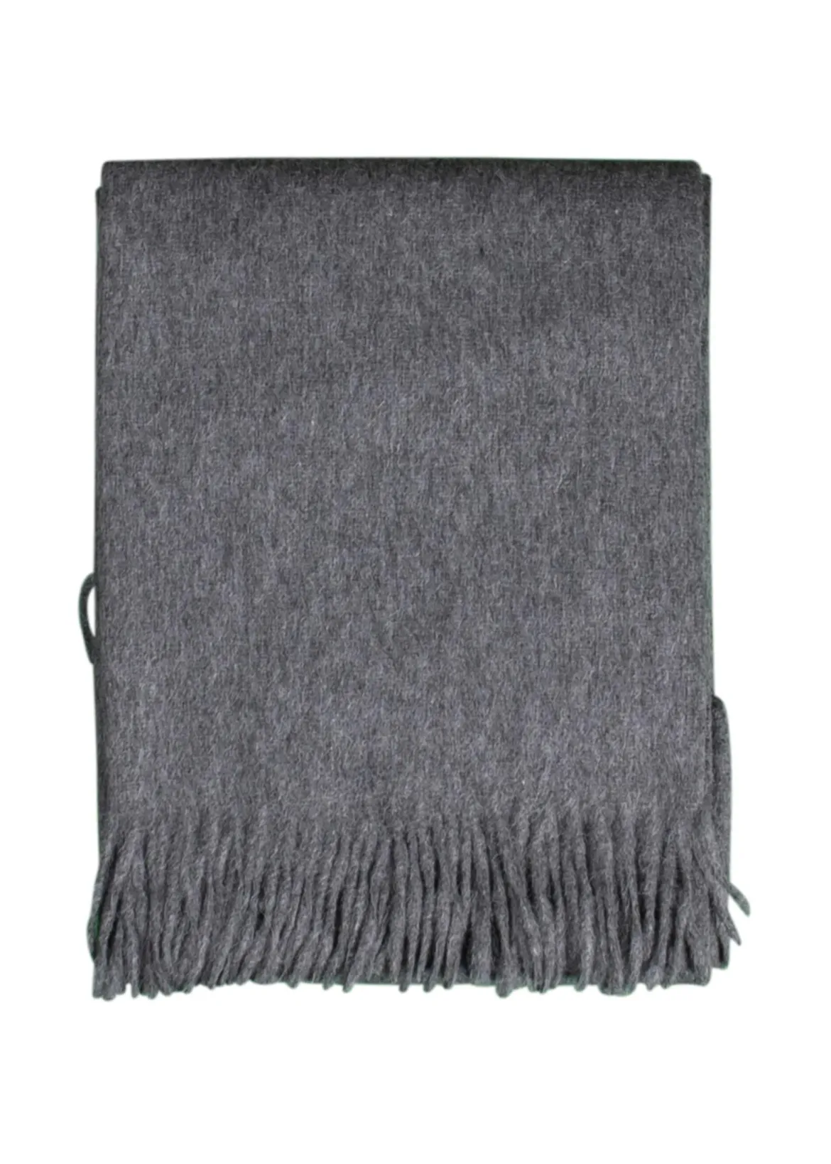 Alpaka Tagesdecke Liva - Reine Alpakawolle in Grau - 200x150 cm
