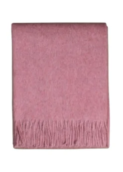 Alpaka Tagesdecke Maja - Reine Alpakawolle in Rosé - 200x150 cm