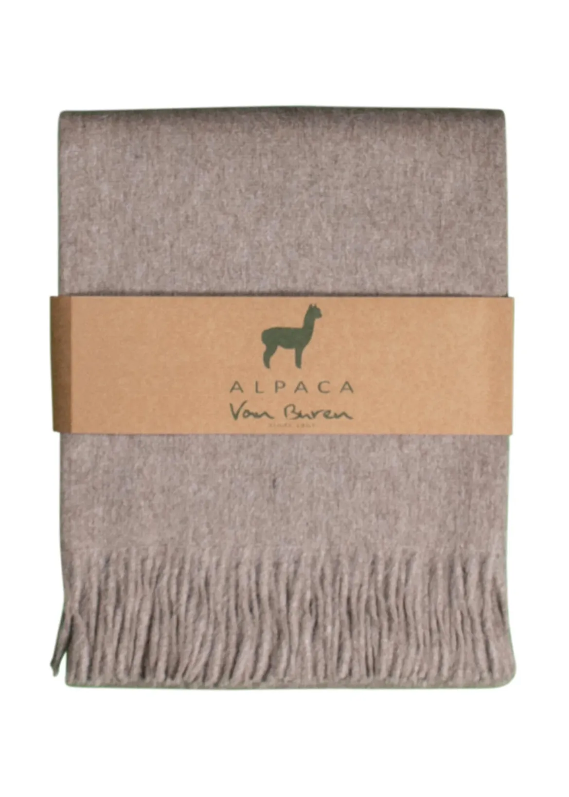 Alpaka Tagesdecke Svala - Reine Alpakawolle in Beige - 200x150 cm