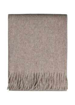 Alpaka Tagesdecke Svala - Reine Alpakawolle in Beige - 200x150 cm