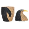 Aufbewahrungskorb Tata - großer Pinguin-Korb aus Rattan für Kinderzimmer