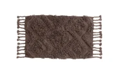 Badematte Savia – 100% Baumwolle in Dunkelgrau oder Braun