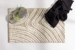 Badematte/Teppich Ceningan - in natürlichen Farben mit guter Haptik
