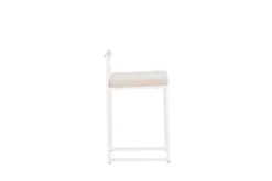 Barhocker Crystal - mit beiger Samtoptik