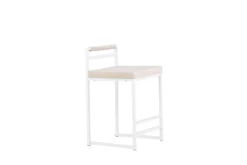 Barhocker Crystal - mit beiger Samtoptik
