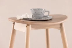 Barhocker Omni - aus Gummibaumholz in Naturoptik