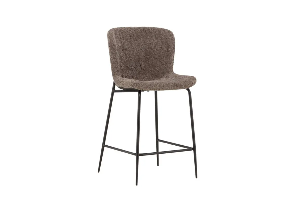 Barhocker Sonee - Mit weichem Bouclé Stoff