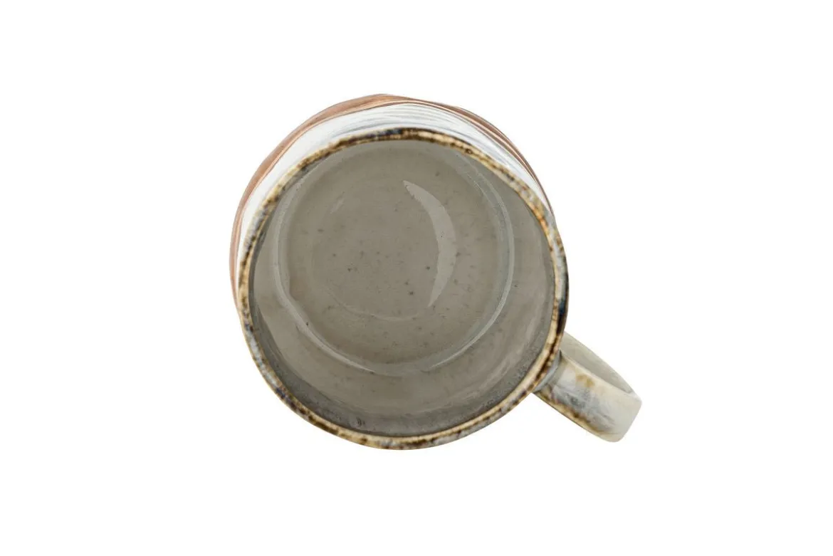 Becher-Set Avena – Reaktive Glasur mit vertikaler Struktur (4er-Set)