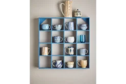 Becher-Set „Elvion“ – Blaues Steingut (4-teilig)