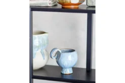 Becher-Set Haldin – Blaues Steingut (4-teilig)