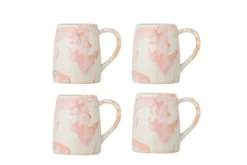 Becher-Set Jana – Steingut mit reaktiver Glasur (4er-Set)