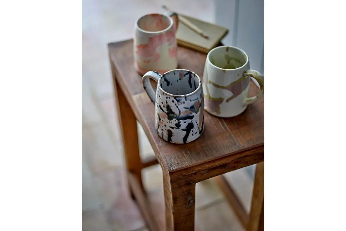 Becher-Set Jana – Steingut mit reaktiver Glasur (4er-Set)