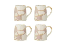 Becher-Set Jana – Steingut mit reaktiver Glasur (4er-Set)