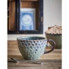 Becher-Set Lela – Grau, gefertigt aus Steingut (4er-Set)
