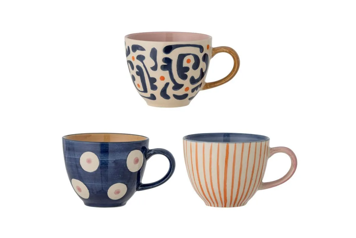 Becher-Set Liron – aus Steingut gefertigt 3er Set