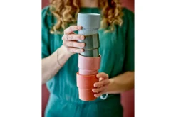 Becher-Set Marola – Buntes Steingut (4-teilig)