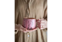 Becher-Set Melal – Rosé, gefertigt aus Steingut (4er-Set)