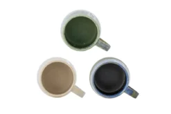 Becher-Set „Nerisa“ – Blaues Steingut (3-teilig)