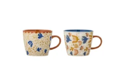 Becher-Set Salen – Buntes Steingut (2-teilig)