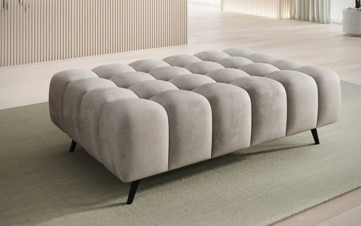 Beistellhocker Amora in Samt