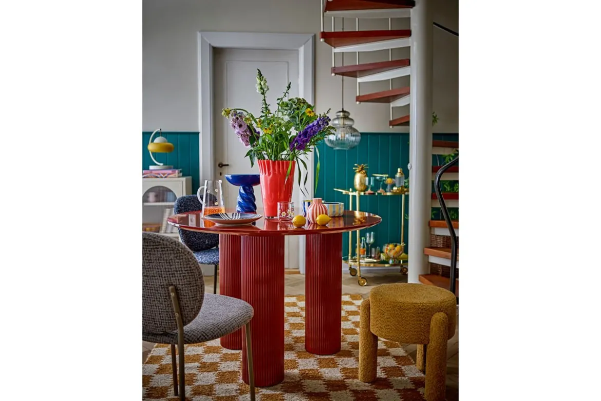 Beistellhocker Bini – Dekorativer Hocker in Gelb