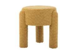 Beistellhocker Bini – Dekorativer Hocker in Gelb