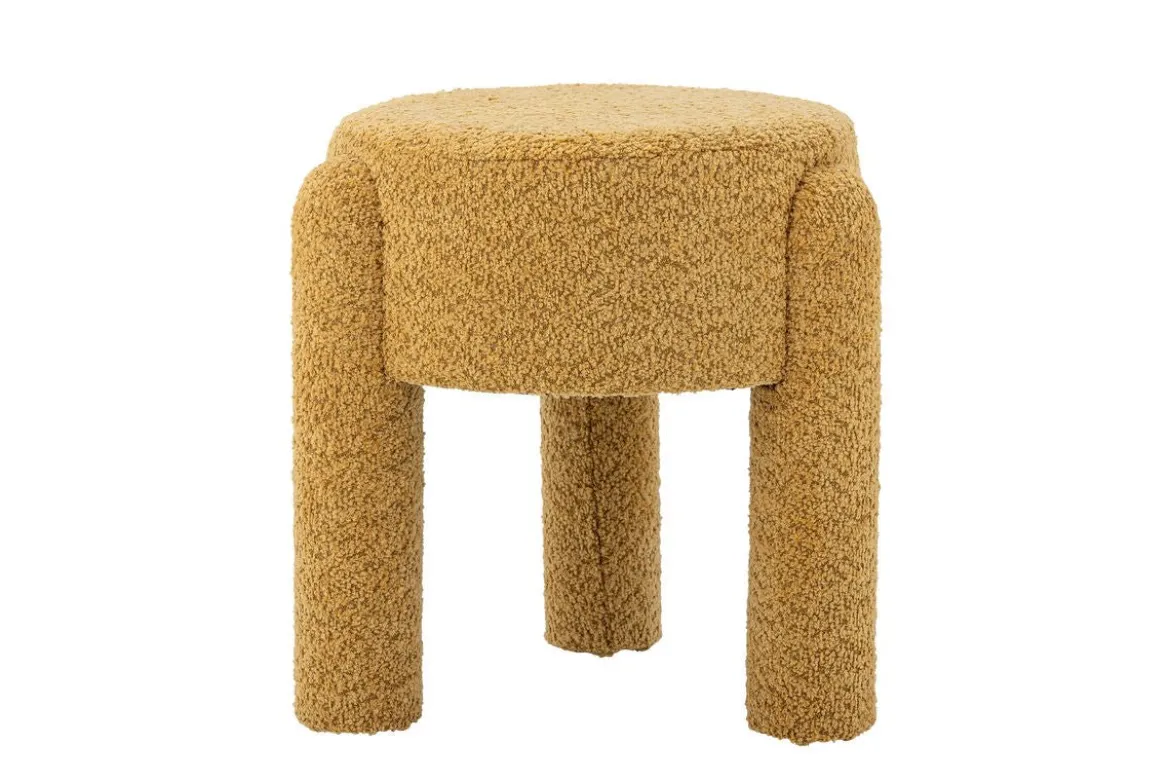 Beistellhocker Bini – Dekorativer Hocker in Gelb