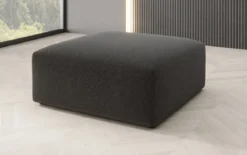 Beistellhocker 80 cm Snug aus Bouclé