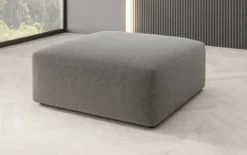 Beistellhocker 80 cm Snug aus Bouclé