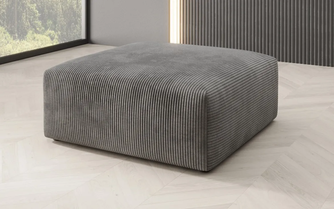 Beistellhocker 80 cm Snug aus Cord