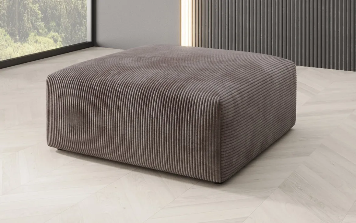 Beistellhocker 80 cm Snug aus Cord