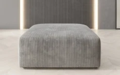 Beistellhocker 80 cm Snug aus Cord