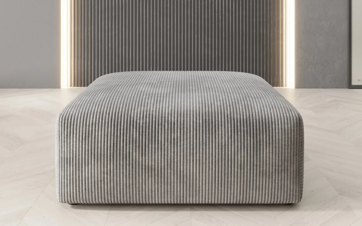Beistellhocker 80 cm Snug aus Cord