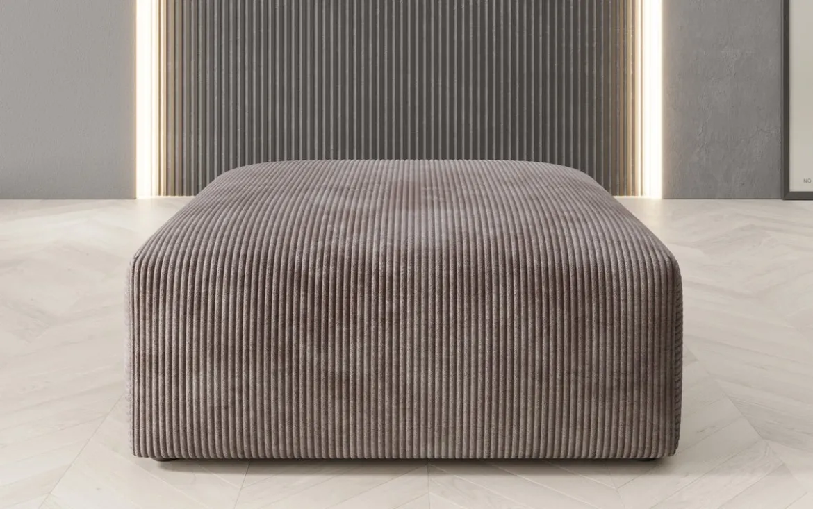 Beistellhocker 80 cm Snug aus Cord