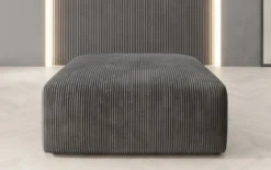 Beistellhocker 80 cm Snug aus Cord