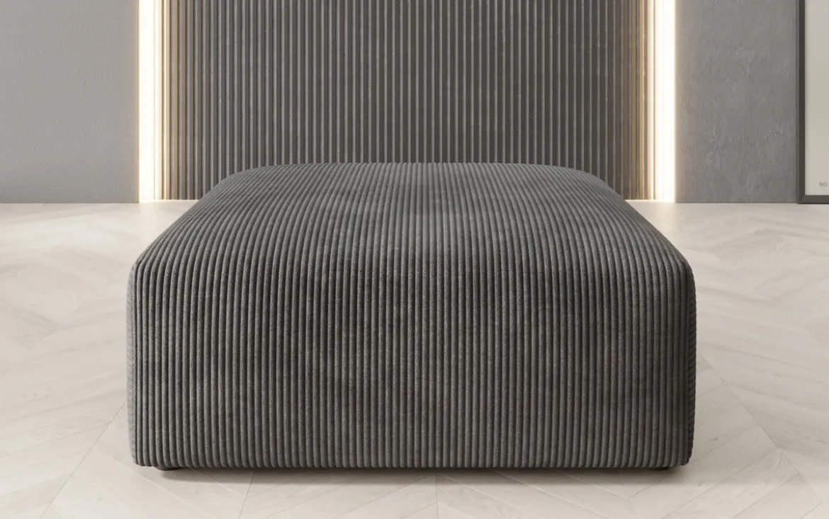 Beistellhocker 80 cm Snug aus Cord