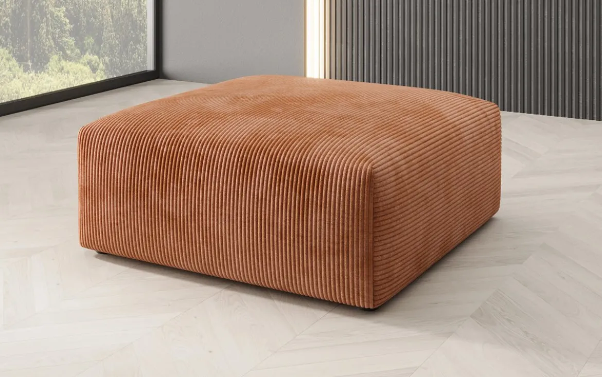 Beistellhocker 80 cm Snug aus Cord