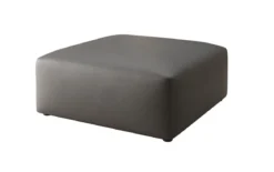 Beistellhocker 80 cm Snug aus Echtleder