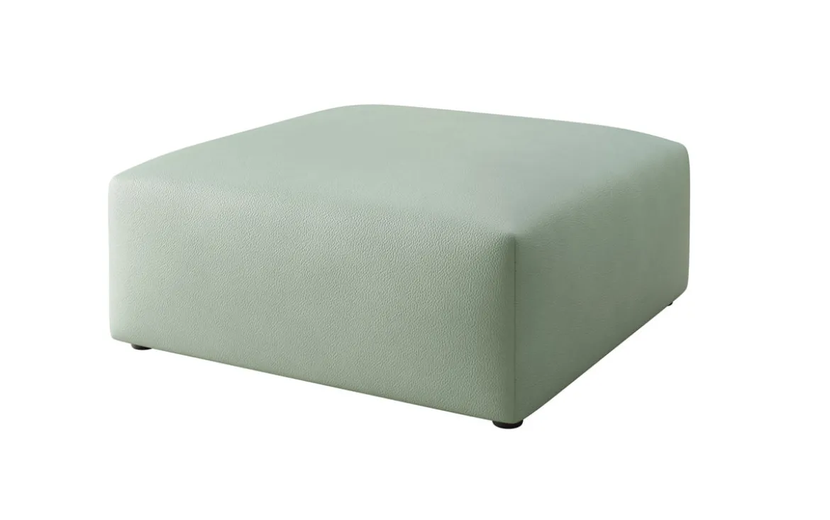 Beistellhocker 80 cm Snug aus Echtleder