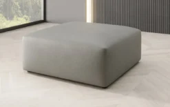 Beistellhocker 80 cm Snug aus Echtleder