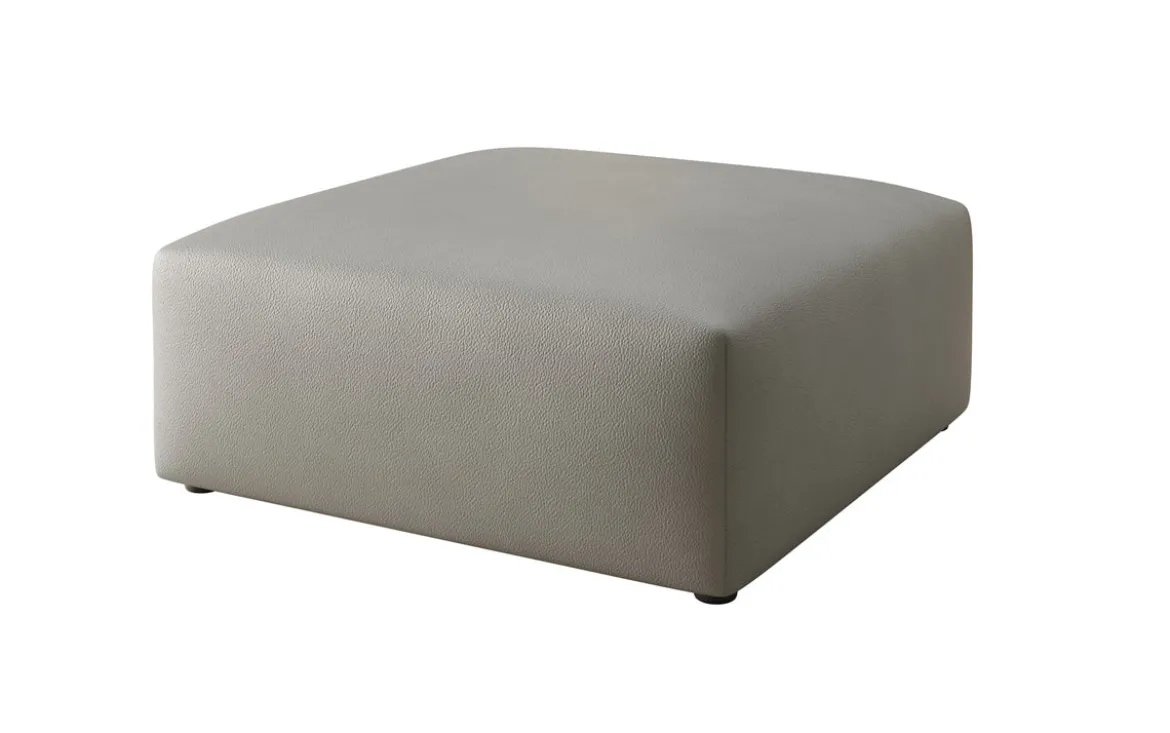 Beistellhocker 80 cm Snug aus Echtleder