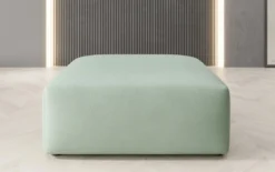Beistellhocker 80 cm Snug aus Echtleder