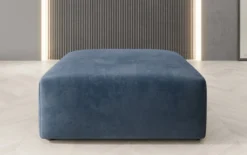 Beistellhocker 80 cm Snug aus Samt