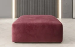 Beistellhocker 80 cm Snug aus Samt